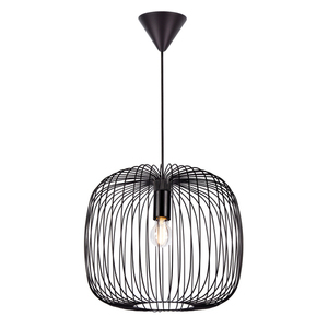 BERONI Nordlux E27 60W kovová závěsná lampa černá small 1