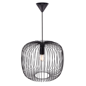 BERONI Nordlux E27 60W kovová závěsná lampa černá small 3