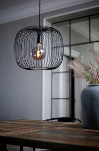 BERONI Nordlux E27 60W kovová závěsná lampa černá small 0