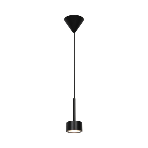 Kontrola CLYDE Nordlux LED kovová závěsná lampa černá