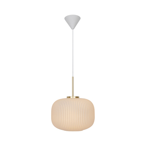 Závěsná lampa MILFORD Nordlux E27 40W Skleněná bílá small 2