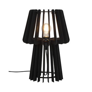 Stolní lampa Nordlux GROA černá dřevěná 40 cm E27 small 1