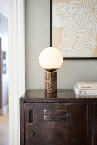 Kontrola Stolní lampa LILLY Nordlux E14 25W Glass Brown