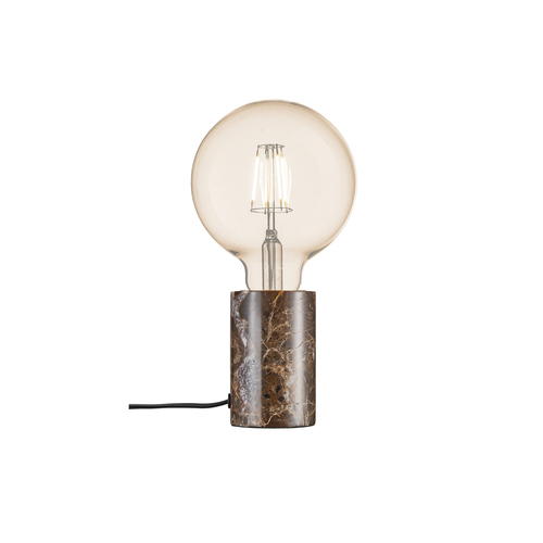 Kontrola Stolní lampa SIV Nordlux E27 60W Marble Brown