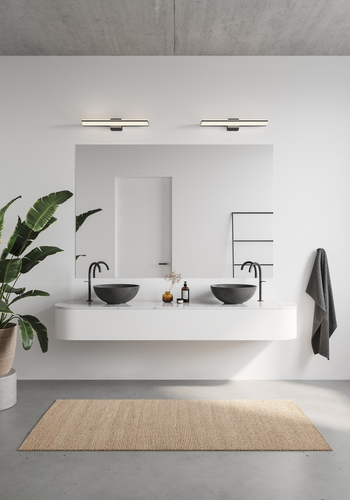 Kontrola TINIA Nordlux LED kovová nástěnná lampa černá