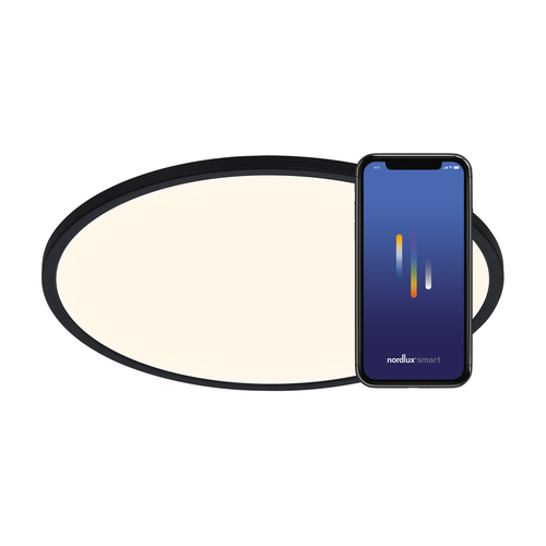 Kontrola Plafond 42 cm OJA Smart LED CCT - černý - NORDLUX