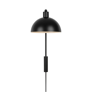 ELLEN Nordlux E14 40W kovová nástěnná lampa černá small 2