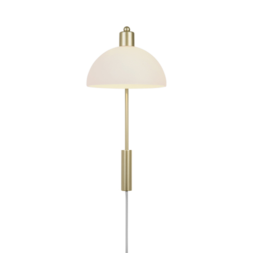 Kontrola ELLEN Nordlux E14 40W kovová mosazná nástěnná lampa