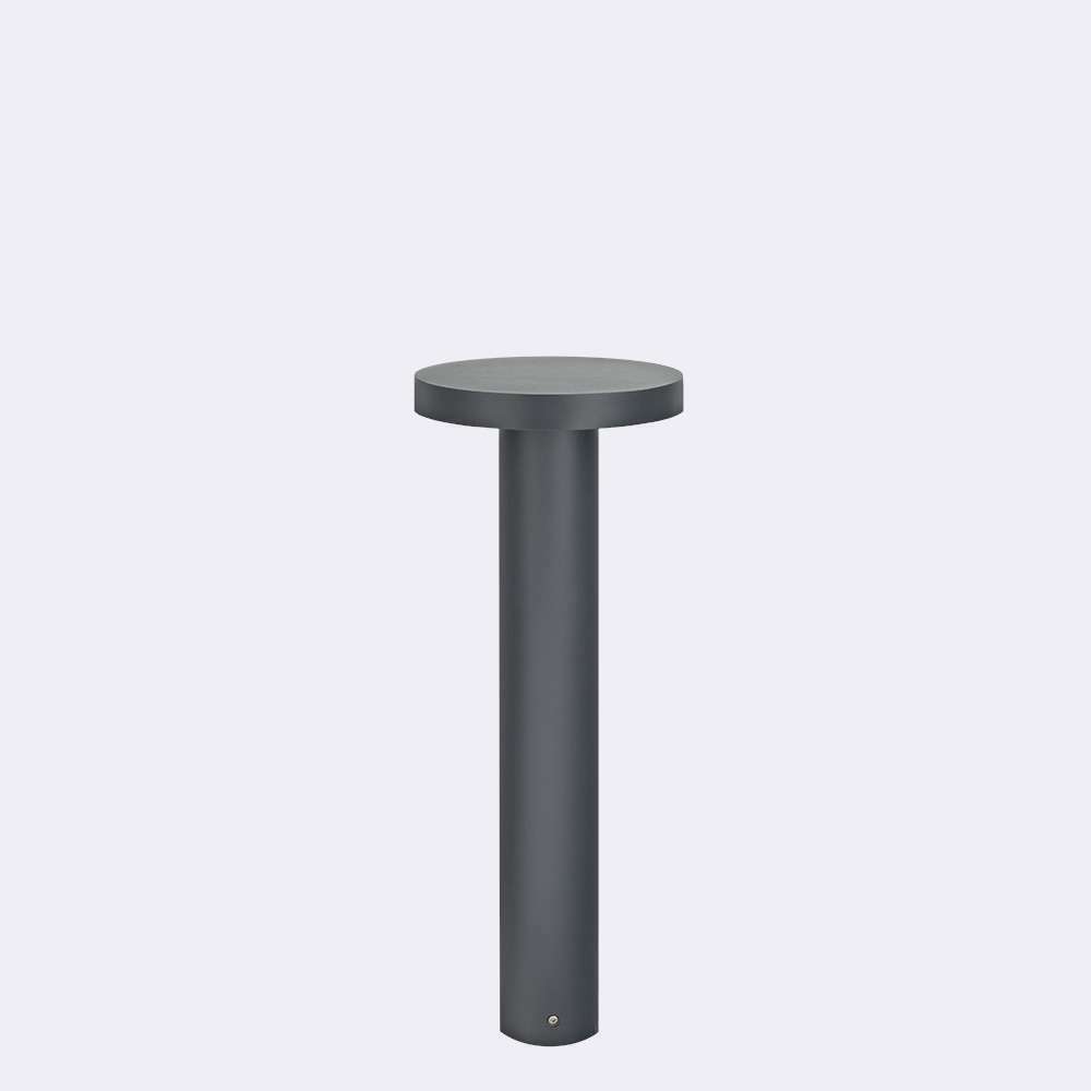 Pohled Světelný sloupek Borg Bollard 6173 Grafit 7016 Norlys. Světelný sloupek Borg Bollard 6173 Grafit 7016 Norlys.