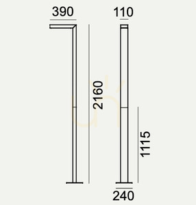 Asker Pole Pro 5161 Black 9005 Zahradní lucerna Norlys 3 Asker Pole Pro 5161 Black 9005 Zahradní lucerna Norlys small 3