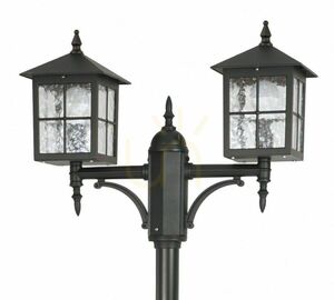 Venkovní stojací lampa SU-MA Benátky černá patina 2x60W OGMWN 2 KW small 1