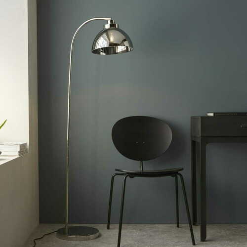 Kontrola Stojací lampa Endon Caspa nikl sklo E27 144 cm 100045