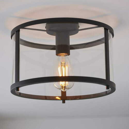 Kontrola Stropní svítidlo Endon Hopton černé E27 LED 31 cm 101540