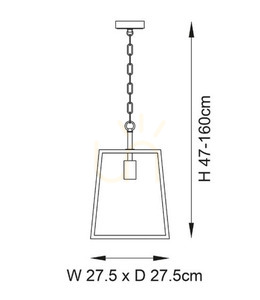 Závěsné svítidlo Endon Hurst černé E27 1x10W 27,5 cm 101541 small 7