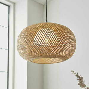 Závěsná lampa Endon Bali černá ratanová E27 101572 small 1
