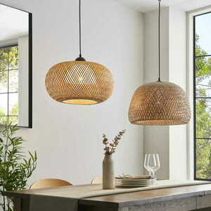Závěsná lampa Endon Bali černá ratanová E27 101572 small 2