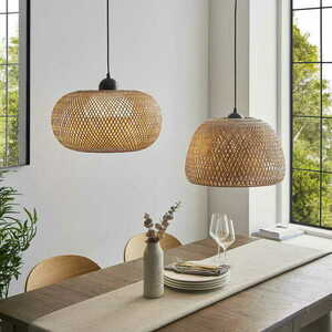 Závěsná lampa Endon Bali černá ratanová E27 101572 small 3