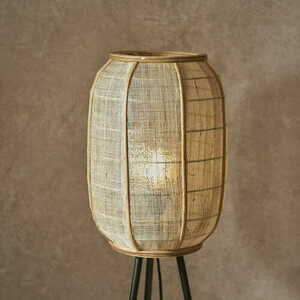 Stojací lampa Endon Zaire černá béžová E27 101687 small 5