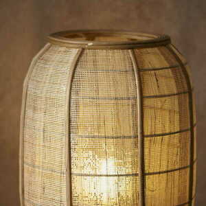 Stojací lampa Endon Zaire černá béžová E27 101687 small 6