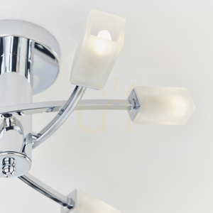 Stropní svítidlo Endon Havana 146-6CH chromové 6x G9 LED, 45,6 cm small 6