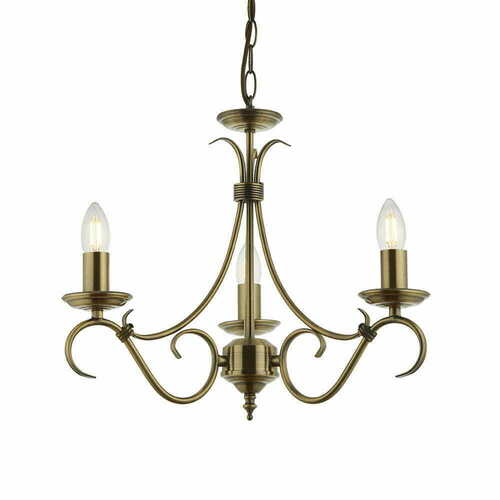Kontrola Závěsná lampa Endon Bernice mosazná 3xE14 2030-3AN