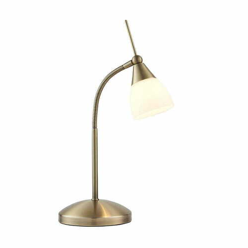 Kontrola Stojací lampa Endon mosaz/bílá G9 LED 652-TLAN