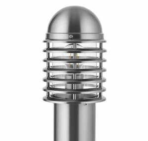 Venkovní stojací lampa Endon Louvre nikl IP44 65 cm E27 small 3