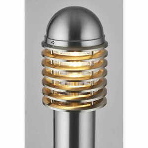 Venkovní stojací lampa Endon Louvre nikl IP44 E27 100 cm YG-6003-SS small 2
