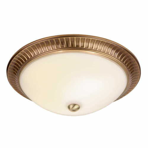 Kontrola Stropní svítidlo Endon Brahm 91123 mosaz ecru 2xE14 Ø32 cm