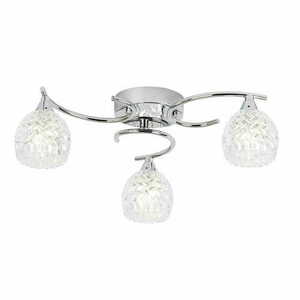 Stropní svítidlo Endon Boyer 3xG9 chrom/průhledné 40 cm small 3