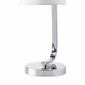 Stojací lampa Endon Canning bílá/chrom E14 41,5 cm small 3