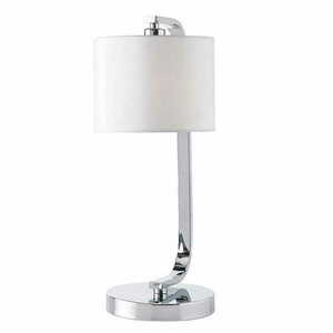 Stojací lampa Endon Canning bílá/chrom E14 41,5 cm small 4
