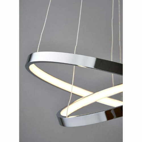 Kontrola Závěsné LED svítidlo Endon Kline chrom/bílá 45 cm KLINE-2CH