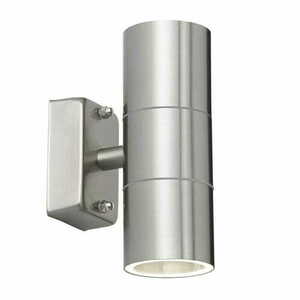 Venkovní nástěnné svítidlo Endon stříbrné IP44 GU10 2x35W Canon EL-40095 small 0