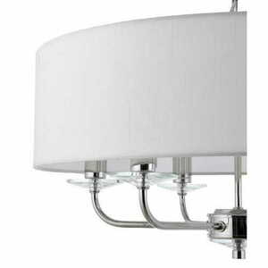 Závěsná lampa Endon Nixon 60179 bílá/chrom 6xE14 55 cm small 2