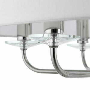 Závěsná lampa Endon Nixon 60179 bílá/chrom 6xE14 55 cm small 3