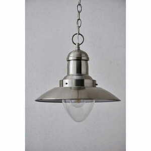 Závěsná lampa Endon Mendip 60799 stříbrná sklo ocel E27 40W small 2