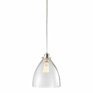 Skleněné stínidlo Endon Elstow 60874 čiré s chromem, 22 cm small 2