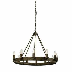 Závěsné svítidlo Endon Chevalier 61026 12xE14 stříbrno-hnědé 70 cm small 0