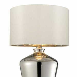 Stojací lampa Endon Waldorf bílá chrom E27 47 cm small 2