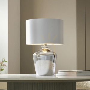 Stolní lampa Endon Waldorf 61198 – chrom, stínidlo v barvě slonové kosti, 47 cm small 3