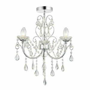 Stropní svítidlo Endon Tabitha 61251 chrom křišťálové 3xG9 IP44 dimmable small 0