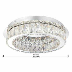 Stropní svítidlo Endon Swayze chromové LED 40 cm 61340 small 2