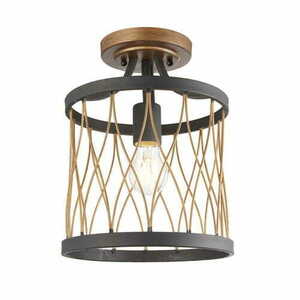Stropní svítidlo Endon Heston 61497 černé vintage ocelové E27 small 0