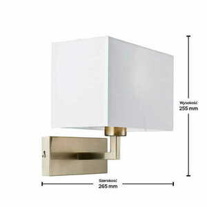 Nástěnné svítidlo Endon Piccolo 61604 bílé stříbrné E27 small 1