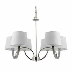Závěsná lampa Endon Macy 61709 bílá chrom 6xE14 small 1