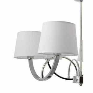 Závěsná lampa Endon Macy 61709 bílá chrom 6xE14 small 2