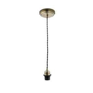 Závěsné svítidlo Endon 61809 mosazné černé E27 LED, stmívatelné small 0
