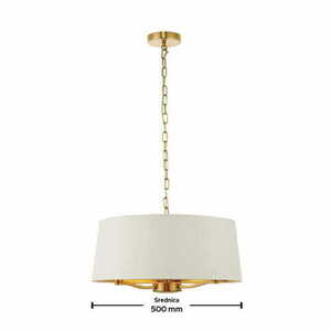Závěsné svítidlo Endon Harvey 67667 bílé/zlaté 3xE14 50 cm small 2