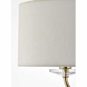Stojací lampa Endon Nixon 70563 bílá/zlatá mosaz 2xE14 157 cm small 2